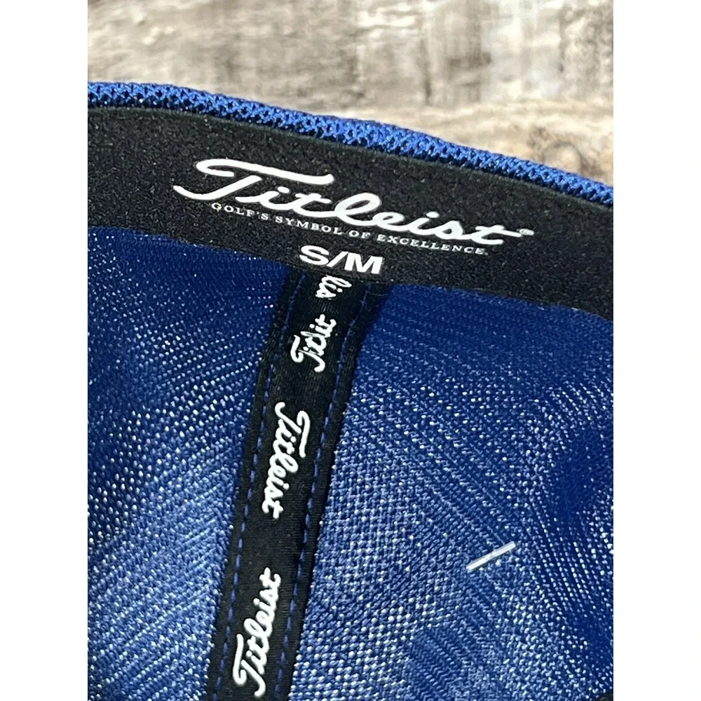 Titleist‎ Tour Sport Mesh Fitted Golf Hat - Blue Size Sm/Med